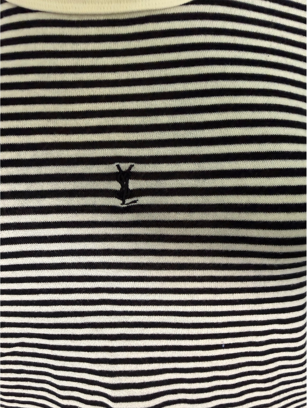 Yves Saint Laurent Black and White Striped Tank Top XS - Picture 4 of 10